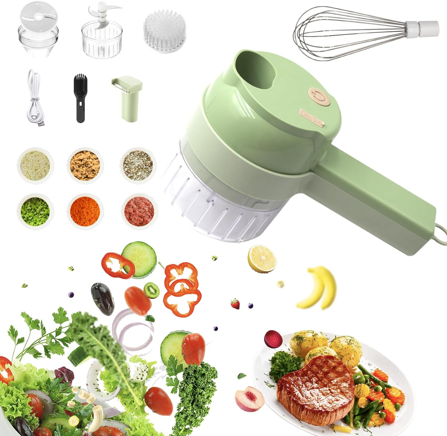 4 in 1 Handheld Electric Vegetable Cutter